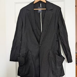 Black Single-Button Blazer